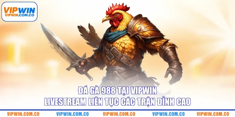 Đá gà 988 tại VIPWIN livestream liên tục các trận đỉnh cao